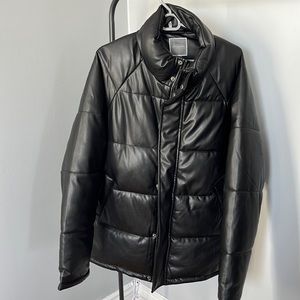 Urbancode Puffer Jacket - Fake Leather (SIZE M)
